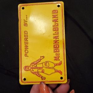 McDonald license plate